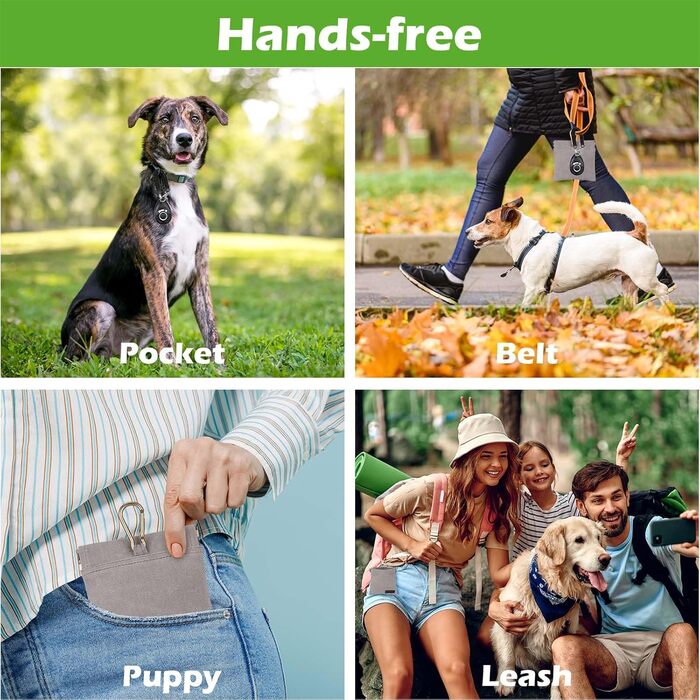 Футляр для ласощів для собак, малий, з автоматичним закриттям, для тренувань, сірий