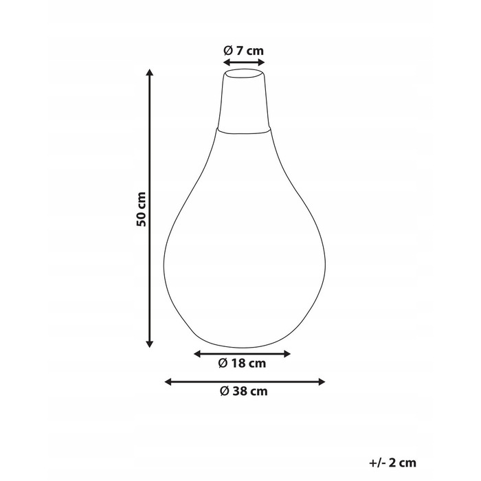 Керамічна ваза Beliani, 38 x 50 см