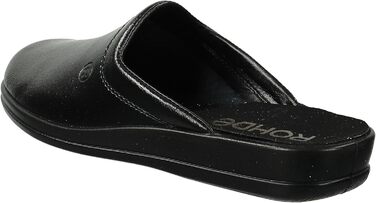 Чоловічі тапочки Rohde Lekeberg, 42 EU, чорні - комфортні домашні капці для дому та саду