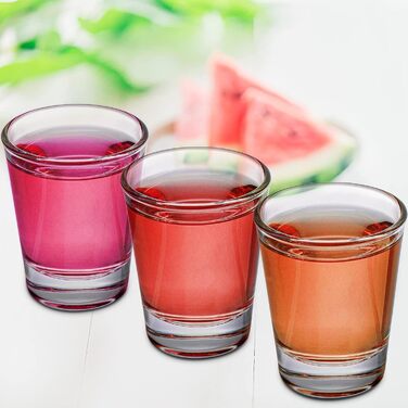 Набір склянок для шотів Tebery 30 шт, 6cl (2oz) для текіли, віскі, горілки - міцне скло