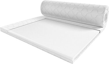 POKAR Mattress Topper, Mattress Topper, Mattress Pad, Mattress Protector for Mattress, Washable and Suitable for Allergy Sufferers, 140 x 190 cm