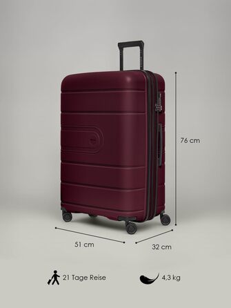 Набір валіз REDOLZ Essentials 11, темно-синій, 3 шт. (56 см + 76 см, розширювана)