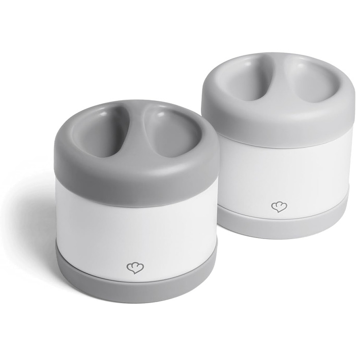 SPRINGLANE Ice Cream Container Set of 2, 500 ml, Stainless Steel, Ice Cream To Go Container, Freezer Box