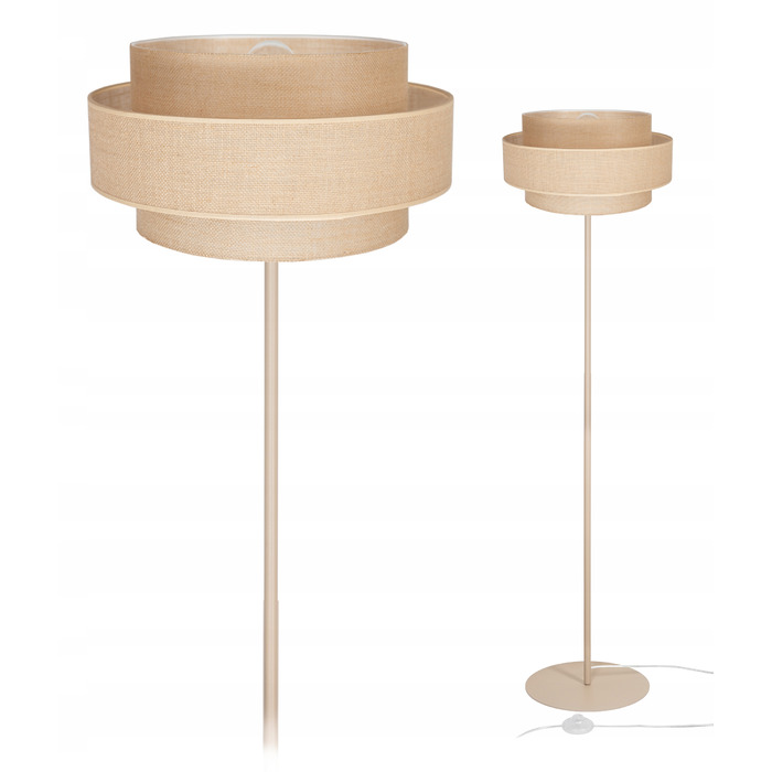 Підлогова лампа Glimex NOWOCZESNA E27 60 Вт, бежева