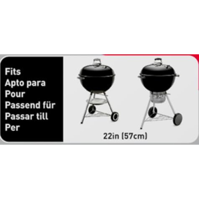 Решітка для гриля Weber Gourmet BBQ System 57 см, сталь, GBS, срібна (8835)