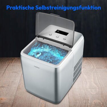 Машина для приготування льоду MEDION MD11960: кубики, подрібнений лід, 2 л бак, самоочищення