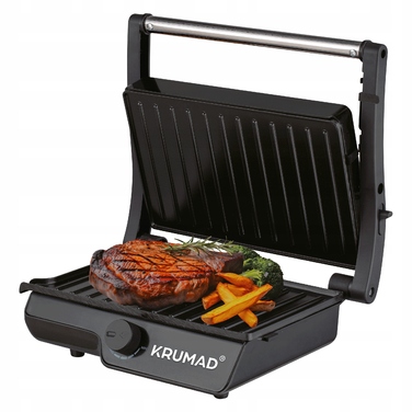 Електричний контактний гриль KRUMAD KMD159, чорний, 2000 Вт