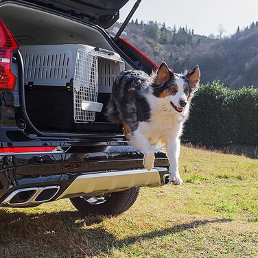 Переноска для собак Ferplast ATLAS 50, сіра, середніх порід, 55,5 x 81 x 59,5 см