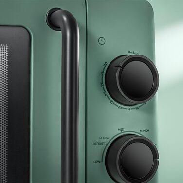 Мікрохвильова піч Cecotec Proclean 3010 Green 20L, 700W, механічна, з таймером та внутрішньою підсвіткою