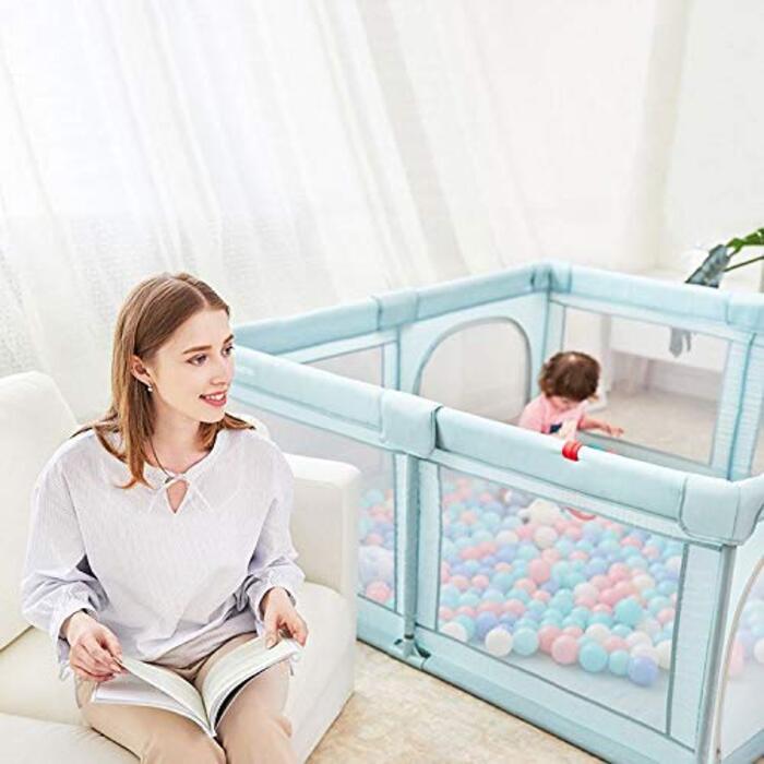 Манеж Star Ibaby Oxford XL для немовлят, ультралегкий, сірий