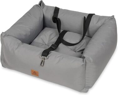 Автокрісло для собак, переноска для тварин у автомобіль, 56x51x20 см (Сірий)