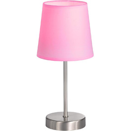 Настільна лампа WOFI Cesena, чорна, з абажуром з тканини, 14 x 14 x 32 см