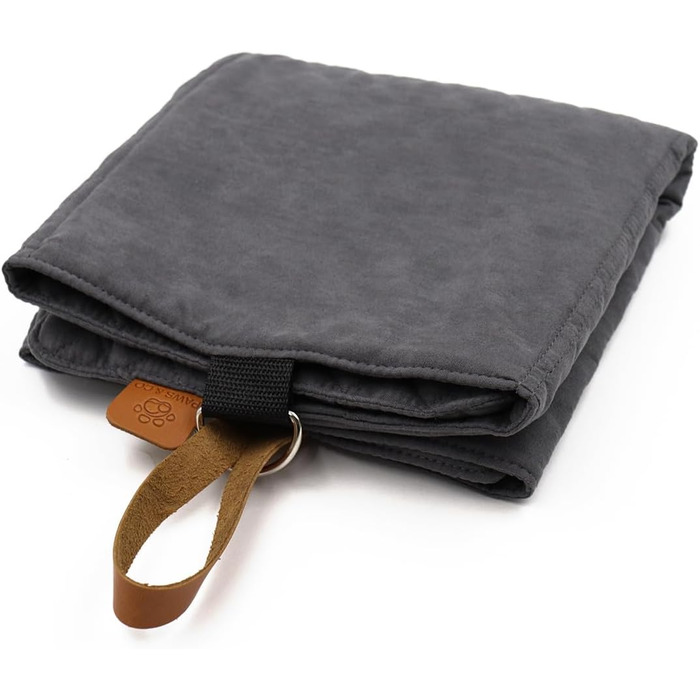 Килимок для собак Paws&Co: портативний, складаний, 75x50 см (M, сірий)