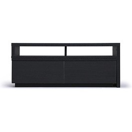 Iris Ohyama TV Furniture, TV Cabinet, TV Stand, TV Wall Mount for screens up to 43 inches, 4 shelves, Extendable, Contemporary, Bedroom, Living Room - TV Cabinet - SAB-100 - White Oak (Black Oak, TV size up to 43 inches, Expandable)