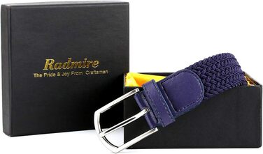 Плетений пояс з еластичного полотна для чоловіків, жінок та юніорів, багатокольоровий, блакитний, 70/75 см, розмір S