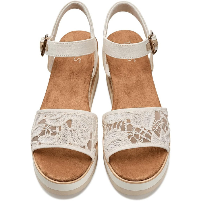 Пантолети жіночі TOMS Diana Egret Floral Crochet 41 EU - Стильні босоніжки з квітковим візерунком