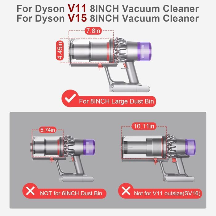 Замінник пилозбірника для пилососів Dyson V11, V15, SV14, SV15, SV22 (970050-01/965443-01)