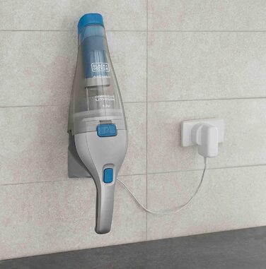 Акумуляторний пилосос ручний BLACK+DECKER Dustbuster 7.2V (NVC215W) - безмішковий, з насадкою та зарядним пристроєм