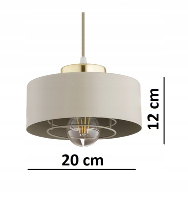 Підвісна люстра Elko-Lighting Spring Ecru, 3 точки освітлення, цоколь E27