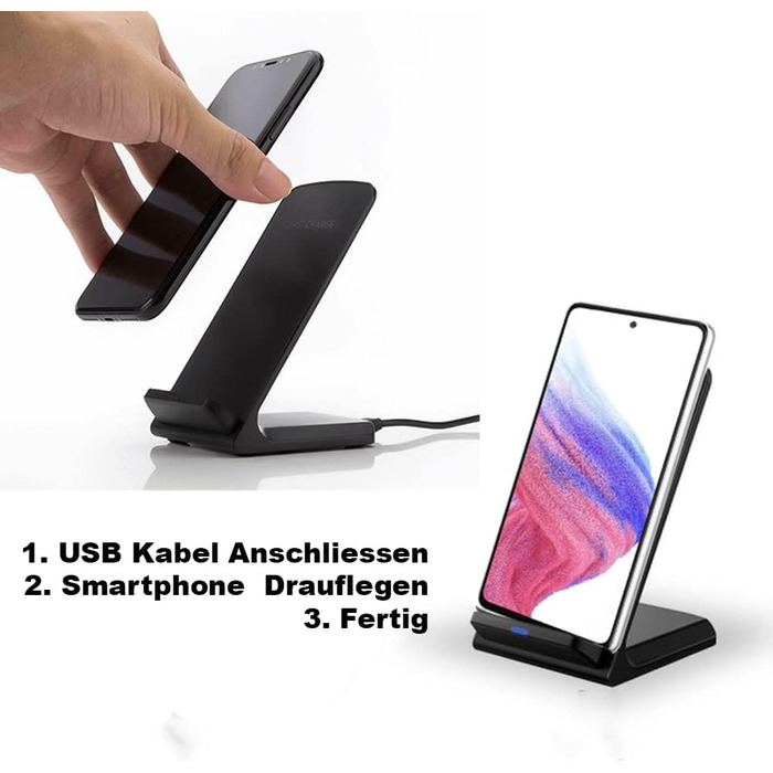 Бездротовий зарядний пристрій Qi для Motorola Edge Razr 50 40 30 G14 G73 G53 G54 G84 5G Neo Pro Ultra I - док-станція, підставка