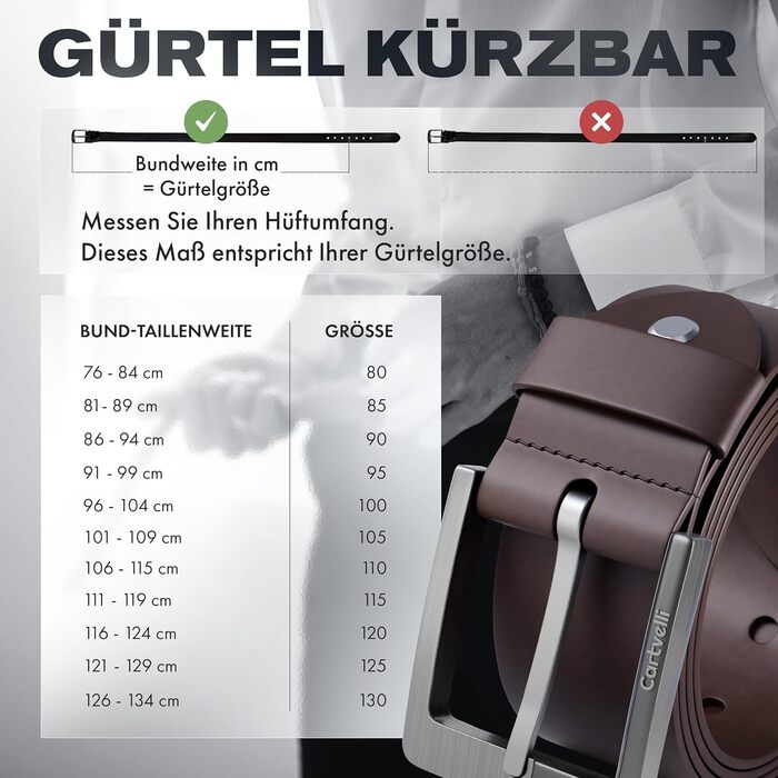 Чоловічий шкіряний ремінь преміум-якості, виготовлений у Німеччині, з подарунковою коробкою. Ремінь з натуральної шкіри, 40 мм, для джинсів, костюма, чинос, штанів. Колір: темно-коричневий. Загальна довжина: 115 см