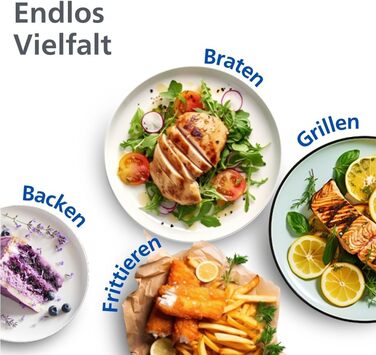 Philips Dual Basket Airfryer 3000 Series, 9L, 2 Drawers, Sync Function, Rapid Air Technology, Versatile Large Hot Air Fryer, 90% Less Fat and Energy Saving, HomeID App (NA350/00)