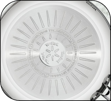 Набір сковорідок Tefal Intuition, 4 предмети, сріблясті, з антипригарним покриттям, 20/24/26/28 см