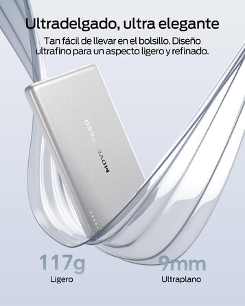 Power Bank Magsafe 5000mAh Slim (Білий перламутр) - Бездротовий магнітний акумулятор для iPhone та Samsung
