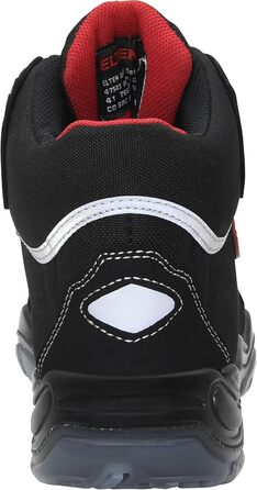 Робочі черевики ELTEN SANDER Pro ESD S3 для чоловіків, текстиль, пластикова капа (легша за сталеву), чорно-червоні, розмір 44 EU Single