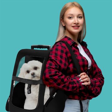 Тролей для собак та котів All Pets United, переносна сумка-транспортування, чорний