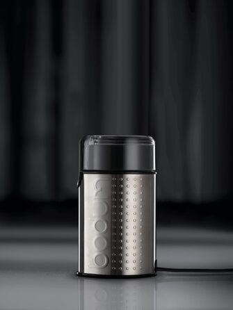 Електрична кавомолка Bodum BISTRO, 150 Вт, нержавіюча сталь, матовий хром