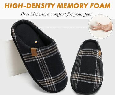 Чоловічі халапи COFACE з фетру, теплі та зручні, з антиковзкою гумовою підошвою, для дому та вулиці, розмір 40-49, Lässig, чорний, 44 EU