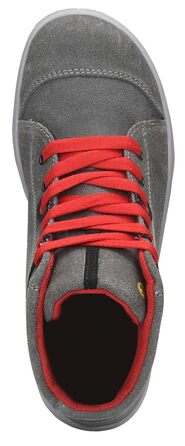 Робочі черевики ELTEN VINTAGE Mid ESD S3 для чоловіків, шкіряні, з металевим носком, легкі, спортивного стилю, сірого кольору, розмір 46 EU