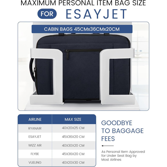 Рюкзак LOVEVOOK для ручної поклажі 45x36x20 см, 30L, для ноутбука 15.6