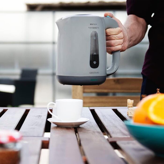 Електричний чайник Cecotec ThermoSense 170, 1.7 л, BPA-free, знімний фільтр від накипу та подвійним захистом