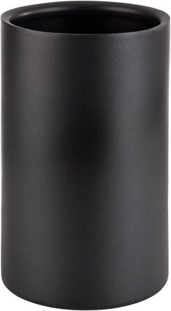 Подвійний охолоджувач для пляшок: стильний нержавіючий секта- та вінка-кюлер, 12x20 см, чорний