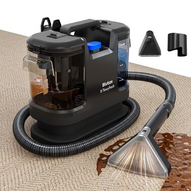 B Flowyfresh - миючий пилосос для диванів, килимів, меблів та авто. Мийний пилосос, 13 kPa, швидке сушіння, великий об'єм резервуару (1.8 л + 0.8 л), самоочищення