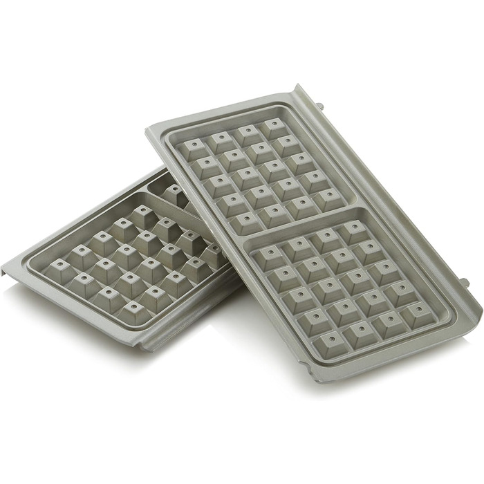 Breville DuraCeramic Waffle Maker, Easy-to-clean waffle maker with non-stick coating and deep, removable plates, White and Stainless Steel [VST072X]