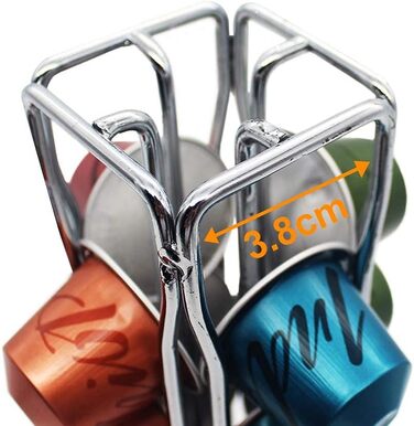 Тримач для капсул Nespresso Wdmiya (40 шт), обертовий | Організатор для зберігання капсул кави | Подарунок