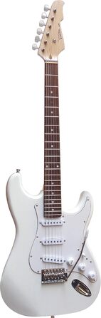 Електрогітара GW25 (білий) у комплекті з підсилювачем 45W, чохлом, ремінком, струнами та 3 медіаторами