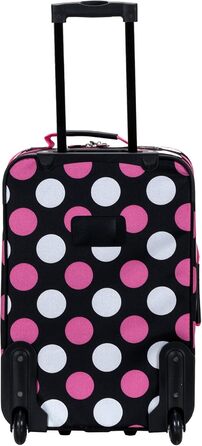 Набір валіз Rockland Escape Softside, 4 шт., племінний дизайн, 14/19/24/28 дюймів, S, Mulpink Dots