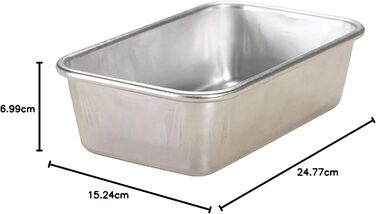 Форма для випікання Nordic Ware з натурального алюмінію, 22,9×13,5×7 см, срібляста
