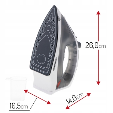 Парова праска Mesko Ceramic Anti Calc Anti Drip Strażak, 2800 Вт