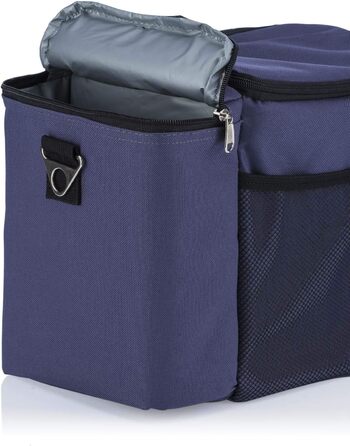 Кühlertasche Dimono® 15L: сумка-холодильник з 3 контейнерами для їжі та акумулятором холоду, блакитна