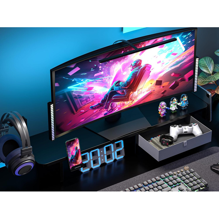 Electric Standing Desk with Drawers | Adjustable Height Desk with Monitor Stand & Phone Holder for Home Office & Office | 120x60cm Black