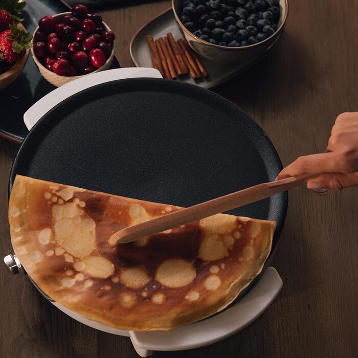 Електрична млинниця Cecotec Crepe Fun CrepeStone Twin 1200 Вт, антипригарна поверхня з екологічного каменю, реверсивна пластина для приготування млинців або 4 оладок