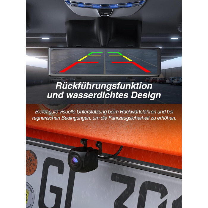 Відеореєстратор iZEEKER 4K з двома камерами, GPS, 64GB, 12