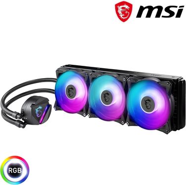 MSI MAG CoreLiquid 360R V2 - Система водяного охолодження CPU з RGB, для AMD та Intel, 360 мм