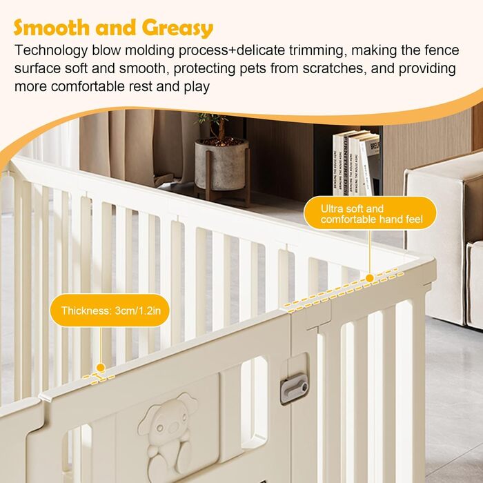 Клітка-вигул для собак та тварин, 156x96x75 см, біла (CEIEVER)