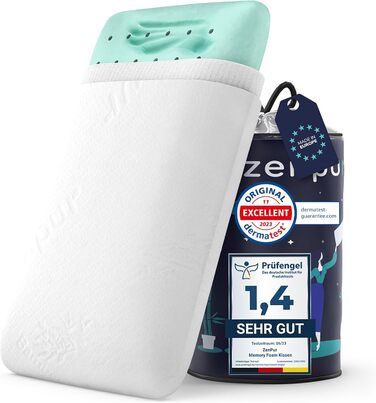 ZenPur Orthopedic Neck Pillow 40x60-13cm Memory Foam Pillow - Ergonomic Sleeping Pillow for Neck and Shoulder, Oeko-TEX Certified Medium Pillow 40 x 60 x 13 cm
